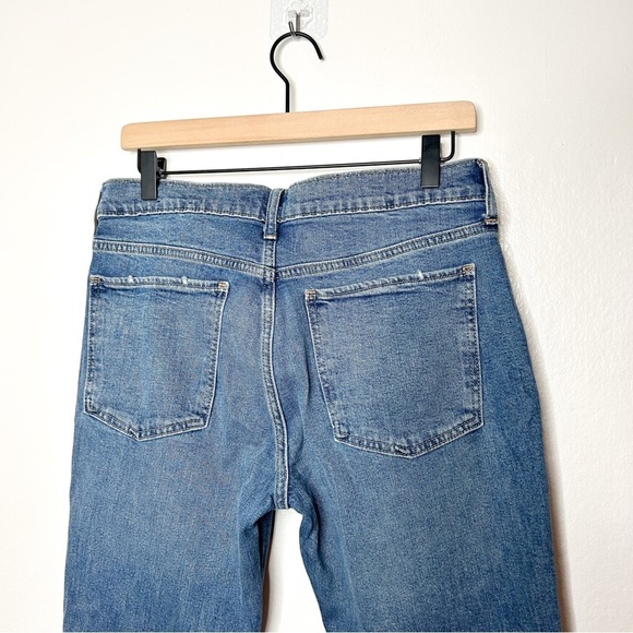 GAP‎ Denim Distressed Girlfriend Straight Leg Jeans 28 - Picture 6 of 8